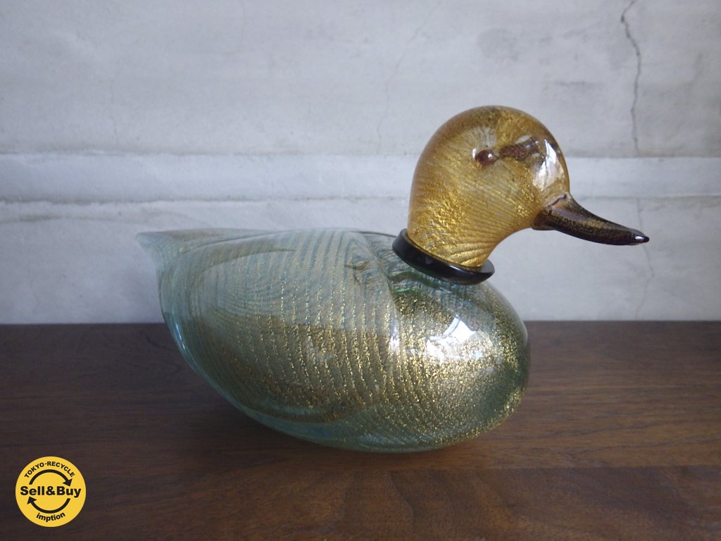 ムラーノ Murano / ガラス Glass duck ダックオブジェ 鴨 鳥 L.I.P.