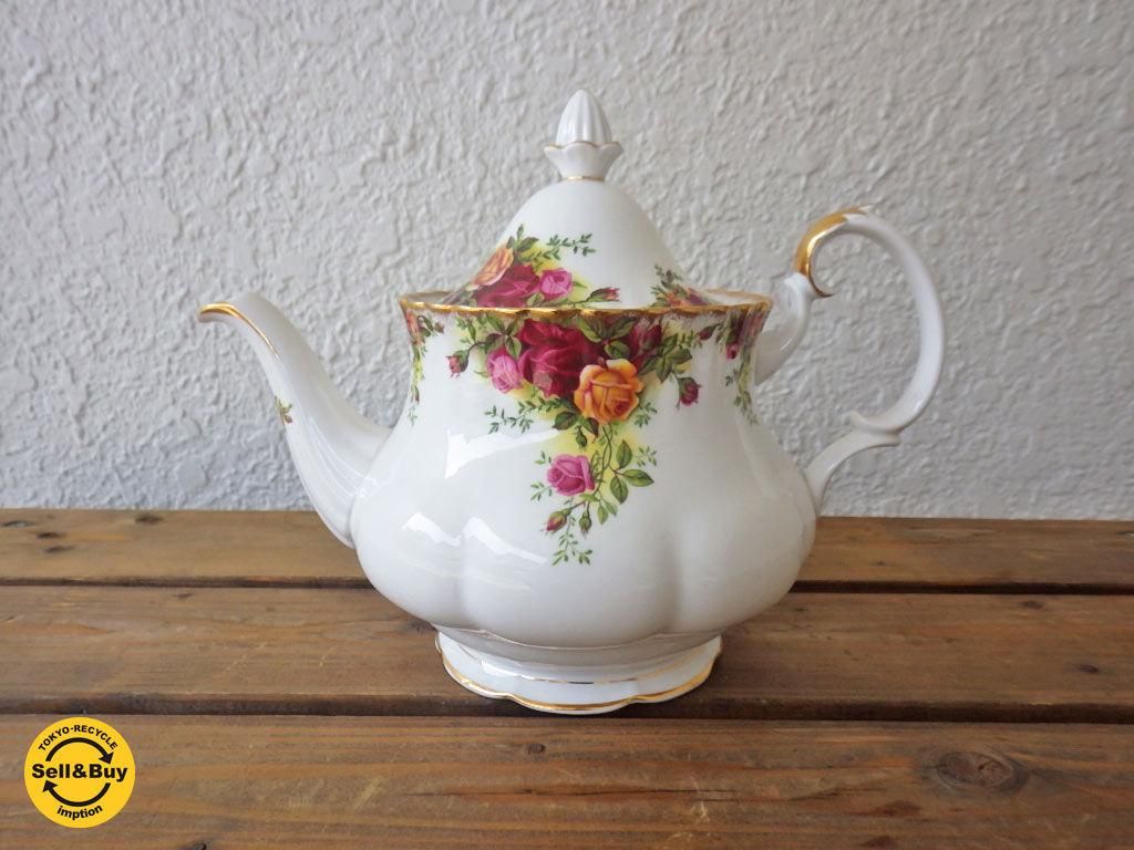 ロイヤルアルバート Royal Albert オールドカントリーローズ ティーポット 英国