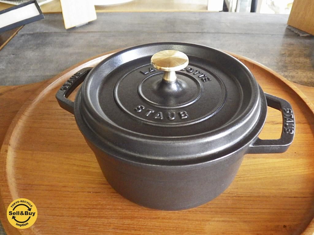 STAUB ピコ ココット ラウンド 20cm ブラック-