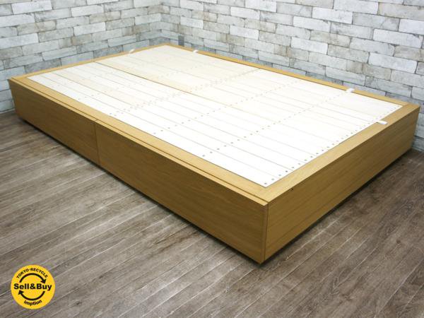日本格安 無印良品　収納ベッド　ダブルサイズ ダブルベッド
