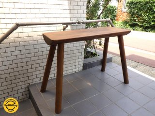 無垢材 コンソールテーブル 古材風アレンジ テーブル パイン材■