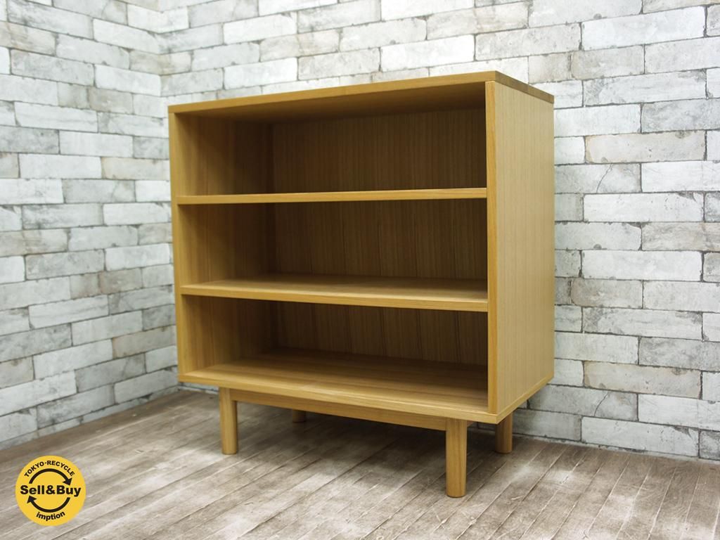 無印良品 Muji タモ材 3段 木製収納 シェルフ 本棚 奥行40cm 無印良品 Muji タモ材 3段 木製収納 シェルフ 本棚 奥行40cm