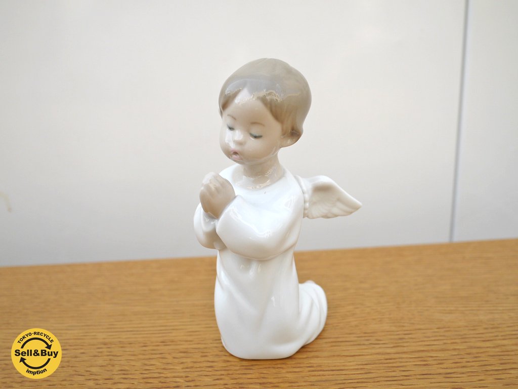 リヤドロ LLADRO 『 天使 可愛いお祈り 』 フィギュリン 人形 置物 ◎