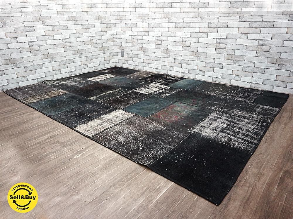 H P Deco 好奇心の小部屋woven Fabric 織り生地 パッチワーク 大判 ラグ 305x6cm 定価30万円 フランス製 H P Deco 好奇心の小部屋woven Fabric 織り生地 パッチワーク 大判 ラグ 305x6cm 定価30万円 フランス製