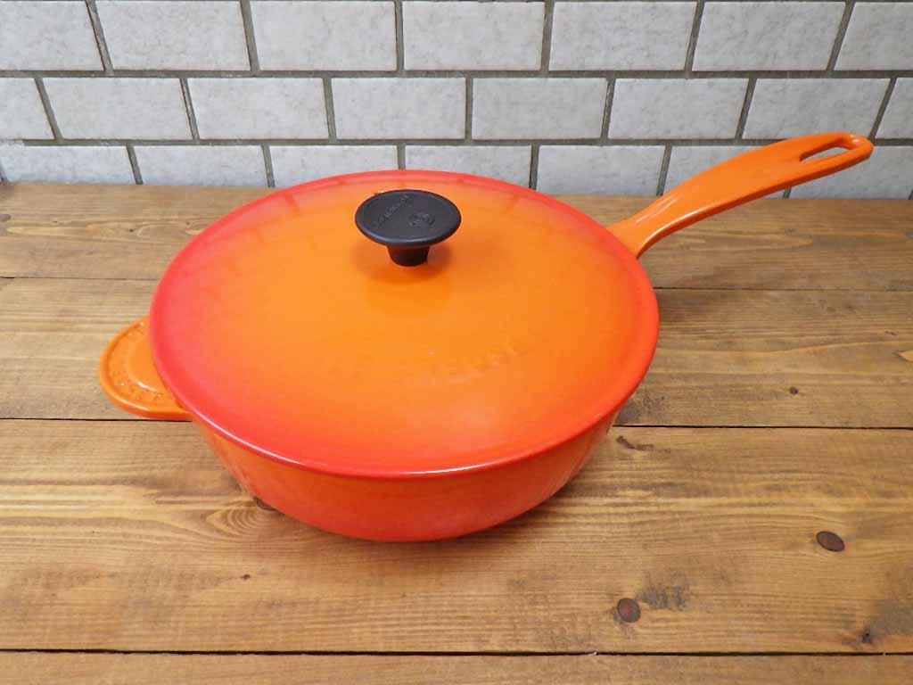 ルクルーゼ LE CREUSET ソーシエ ソースパン 21cm オレンジ 片手鍋 ...