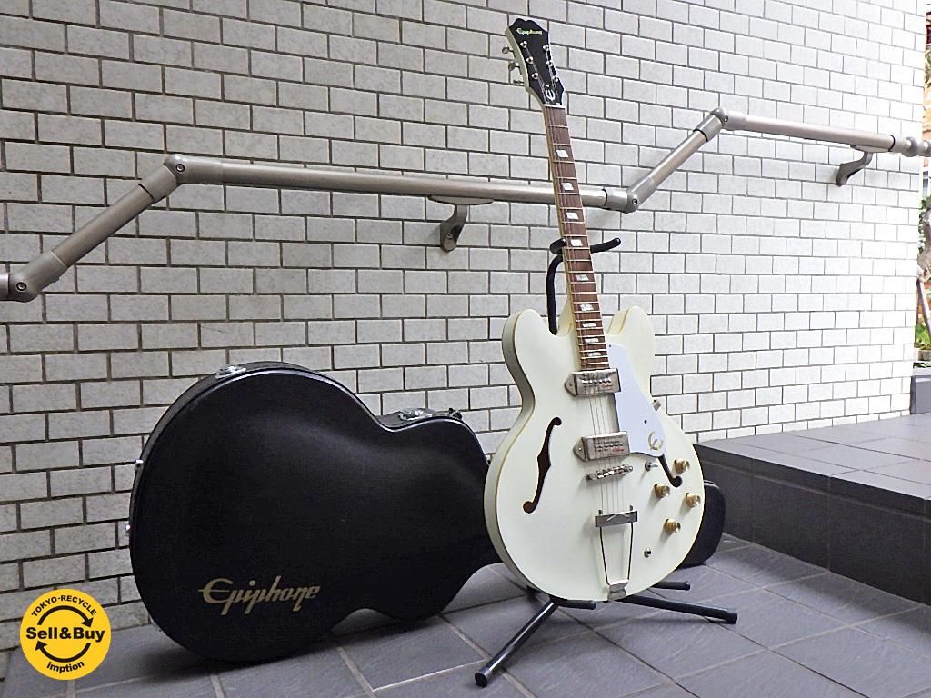 Epiphone CASINO VC ピアレス工場製 セミアコ ハードケース付き エレキ ...