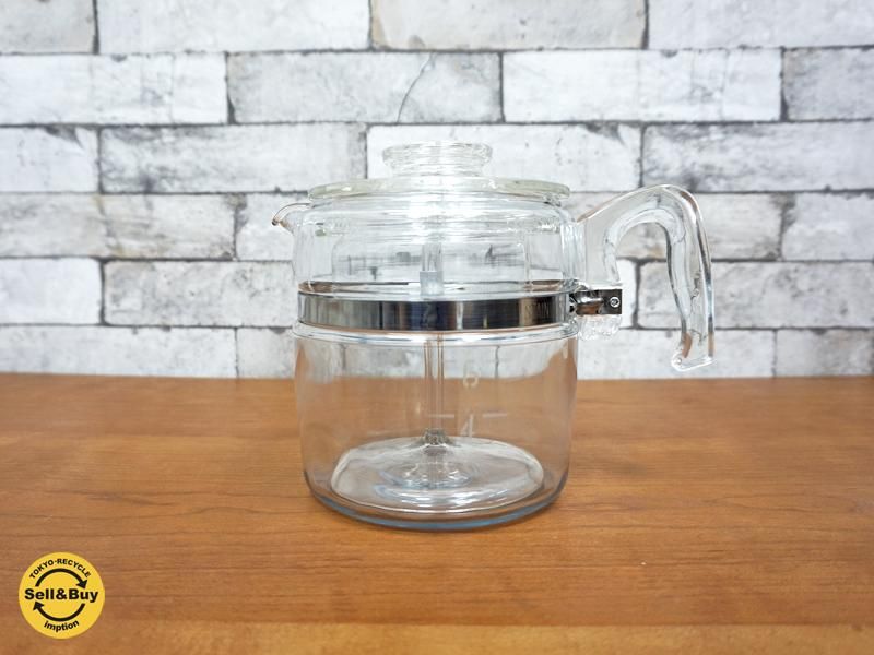 オールドパイレックス old PYREX パーコレーター デラックス 6Cup 60's