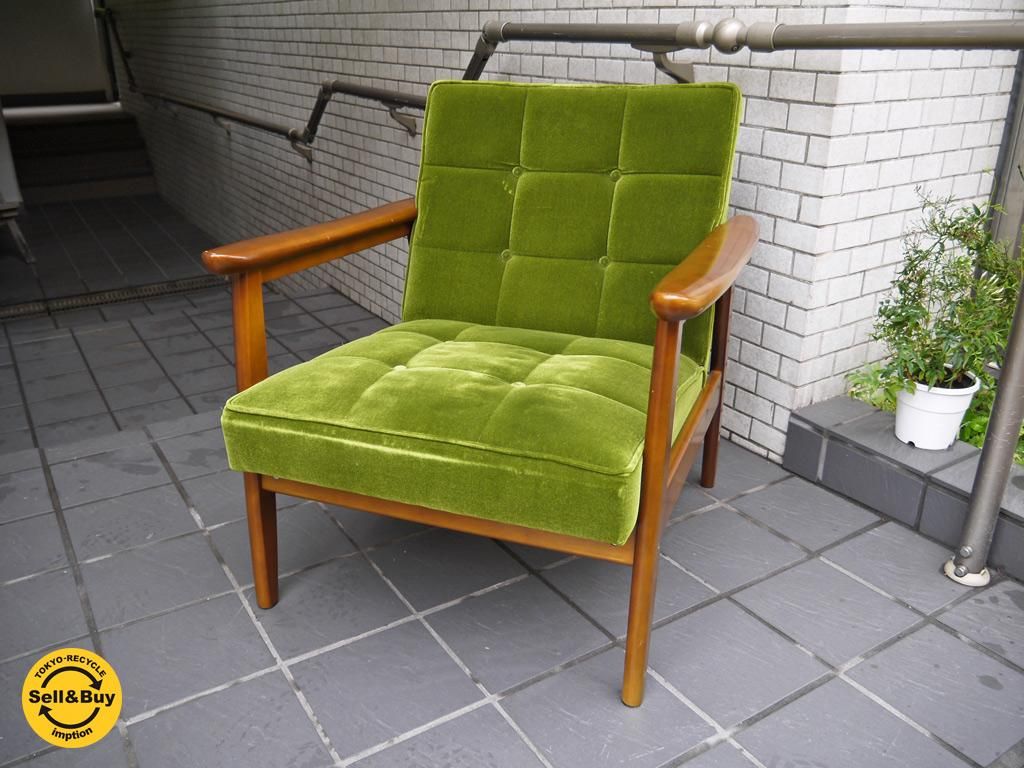 カリモク60 Kチェア 1シーター ソファ モケットグリーン Tokyo Recycle Imption 東京 世田谷のリサイクルショップ デザイナーズ 北欧家具の販売 買取 カリモク60 Kチェア 1シーター ソファ モケットグリーン Tokyo Recycle Imption 東京 世田谷のリサイクルショップ デザイナーズ 北欧家具の販売 買取