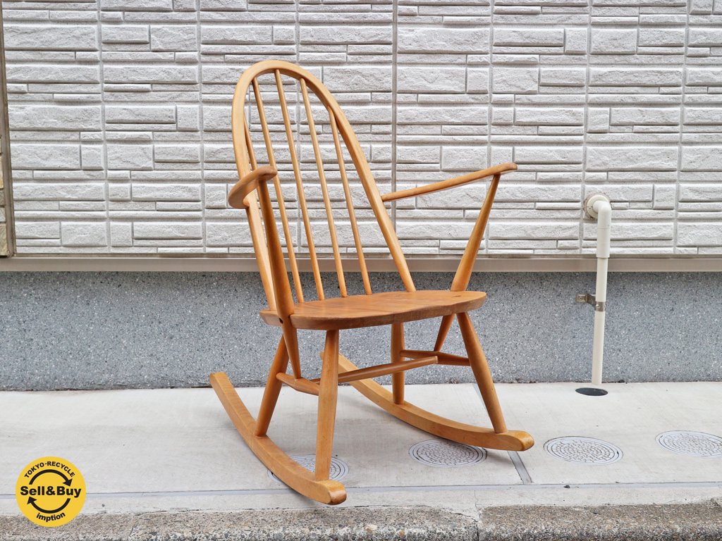 アーコール Ercol クェーカー ロッキングチェア 英国 ヴィンテージ