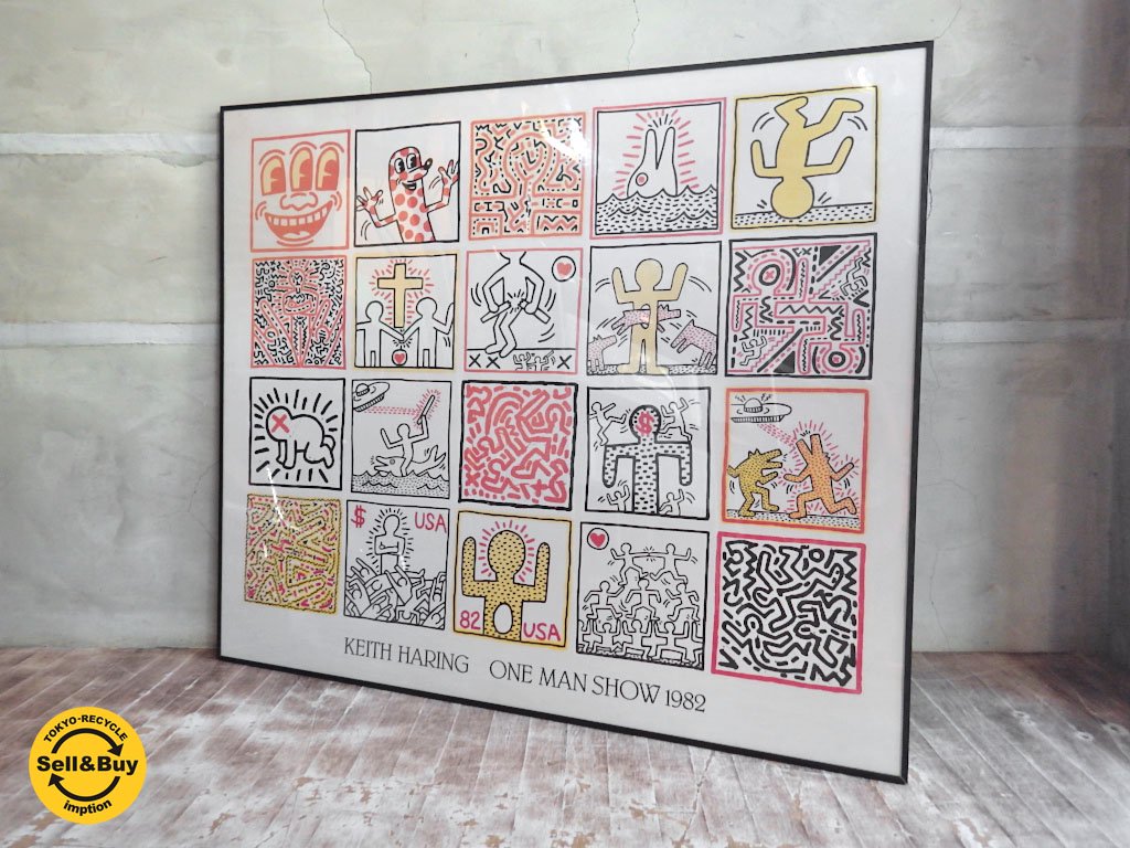 キース・ヘリング Keith Haring ワンマンショー One Man Show ポスター