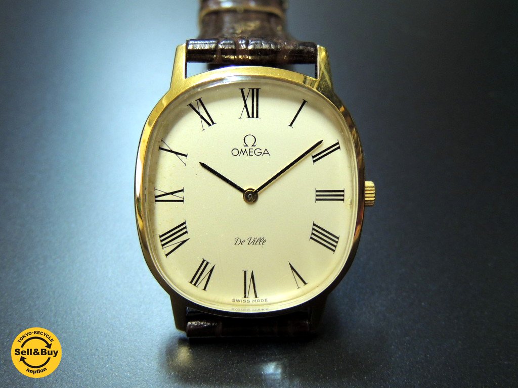 52800円 【SALE／37%OFF】 OMEGA DE VILLE レディース手巻き式腕時計 ブラックベルト