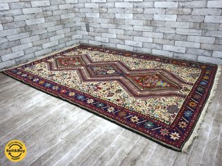 ペルシャ絨毯 グーチャン産 ラグ 絨毯 W205×D124 ●