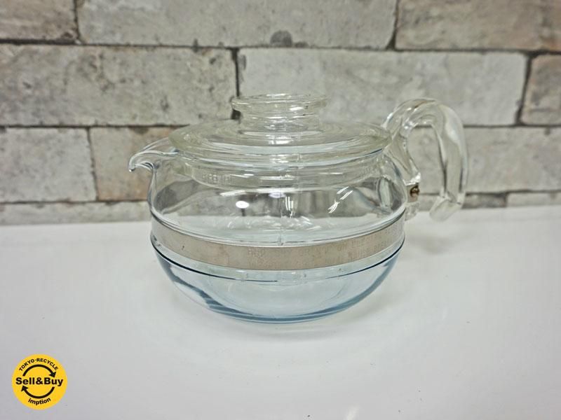 オールドパイレックス old PYREX ガラス ティーポット 6Cup 50's