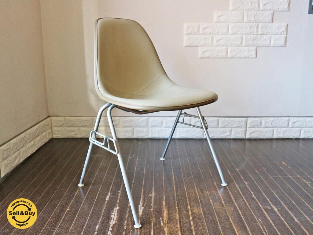 ハーマンミラー Herman Miller シェルチェア ナウガレザー 2nd サイド