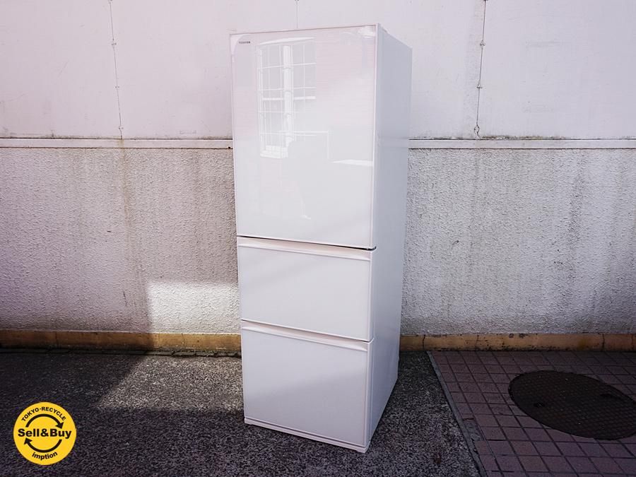 単品購入可 東芝 TOSHIBA GR-H38SXV 363L 冷蔵庫 2016年製 - 冷蔵庫