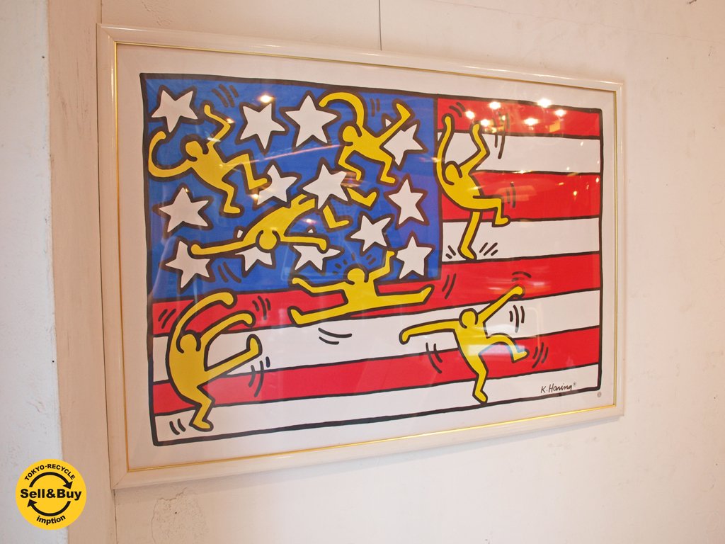 キース ヘリング Keith Haring アメリカンミュージックフェスティバル American Music Festival ポスター アート ポップ Tokyo Recycle Imption 東京 世田谷のリサイクルショップ デザイナーズ 北欧家具の販売 買取