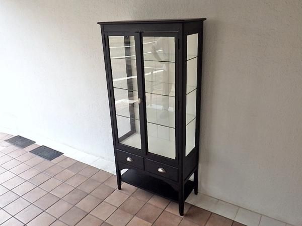 unicoウニコ ガラスキャビネット 食器棚 ALETTEアレット