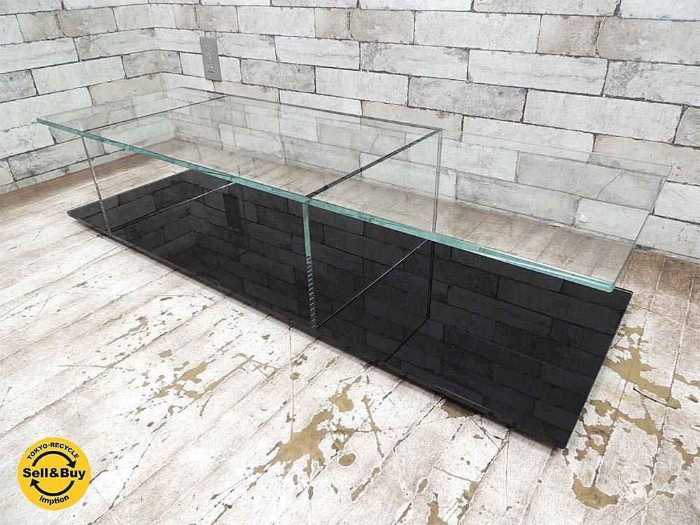 カッシーナ Cassina メックス Mex ローテーブル ガラステーブル 269 02 12 レクタングラータイプ ブラック ピエロリッソーニ Tokyo Recycle Imption 東京 世田谷のリサイクルショップ デザイナーズ 北欧家具の販売 買取