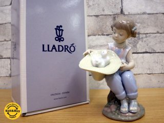リヤドロ LLADRO #6759 『 アヒルとおしゃべり 』 フィギュリン 陶器 人形 置物 箱付 ●