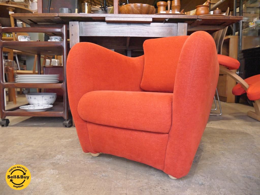 カラー→レッドグリーンIDEE イデー MINI MILLER ARM CHAIR Red