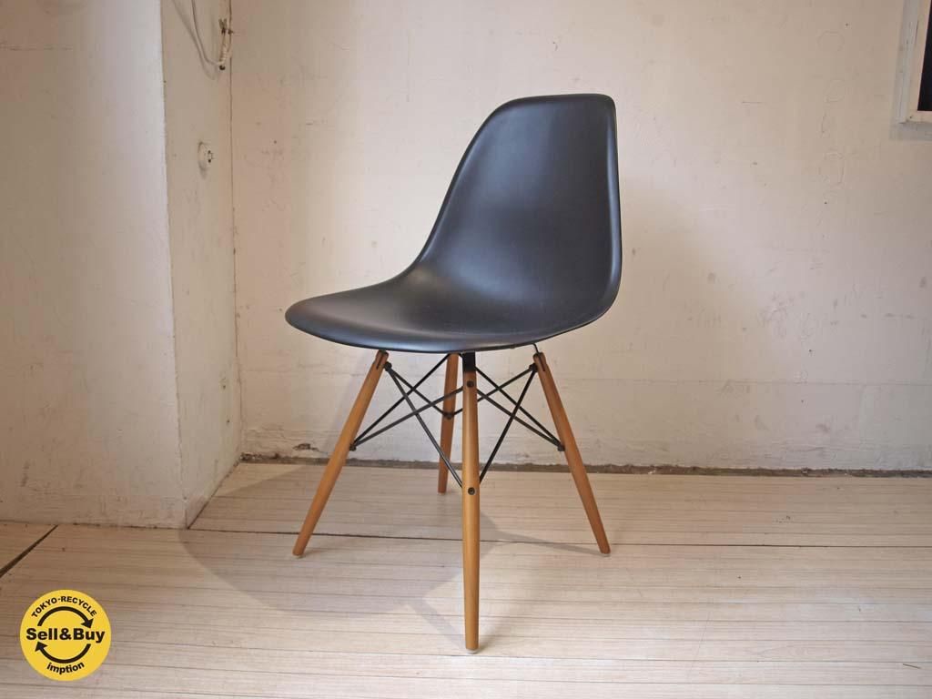 ヴィトラ vitra サイドシェルチェア ブラック ドゥエルレッグベース ...