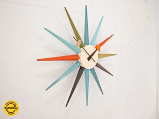 ȥ Vitra 硼ͥ륽 Сȥå George Nelson Sunburst Clock ɳݤ 륯å ޥ顼 Ȣ Ÿ 