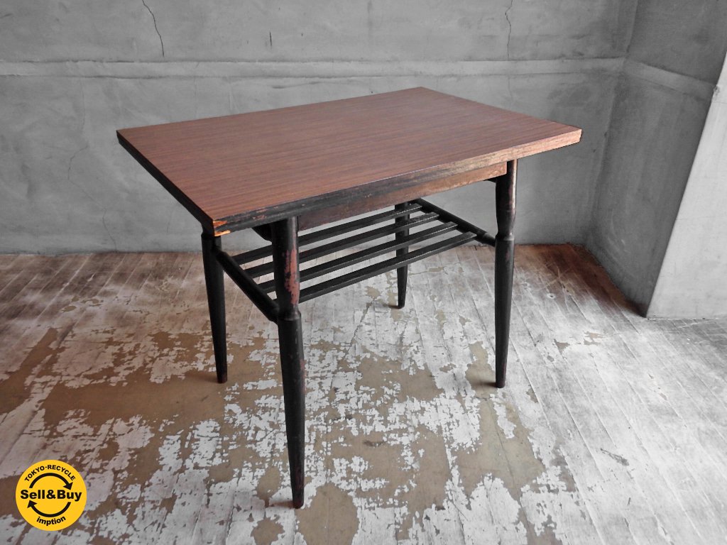 木製 キツツキ HSK テーブル サイドテーブル ミニテーブル デコラトップ ②家具家具
