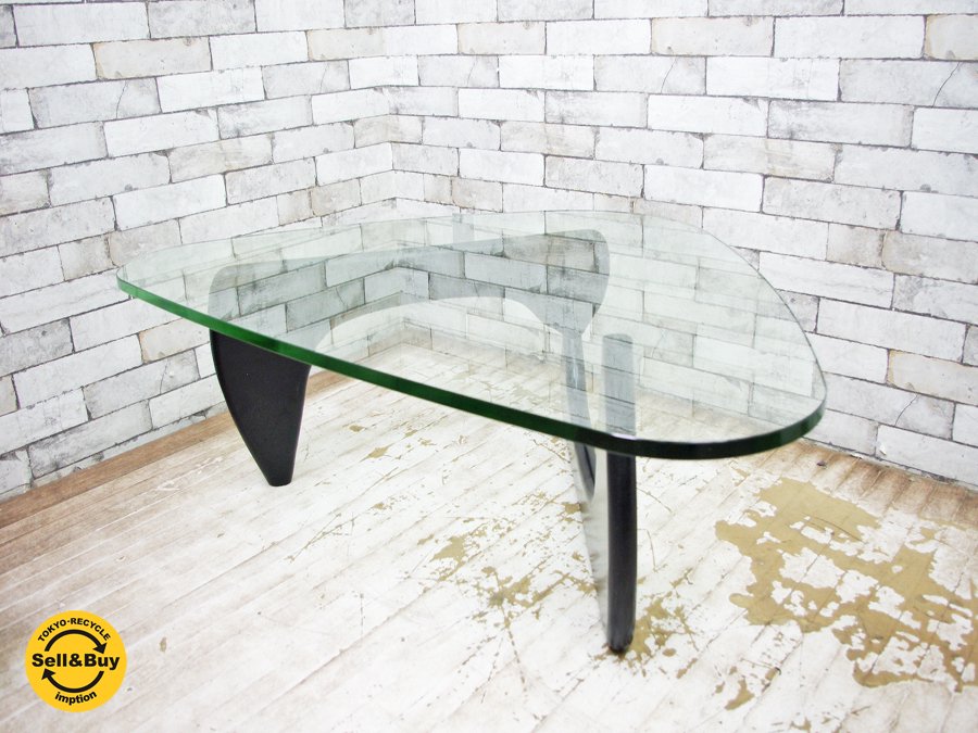 イサムノグチ Isamu Noguchi コーヒーテーブル ガラス天板厚 19mm IDC