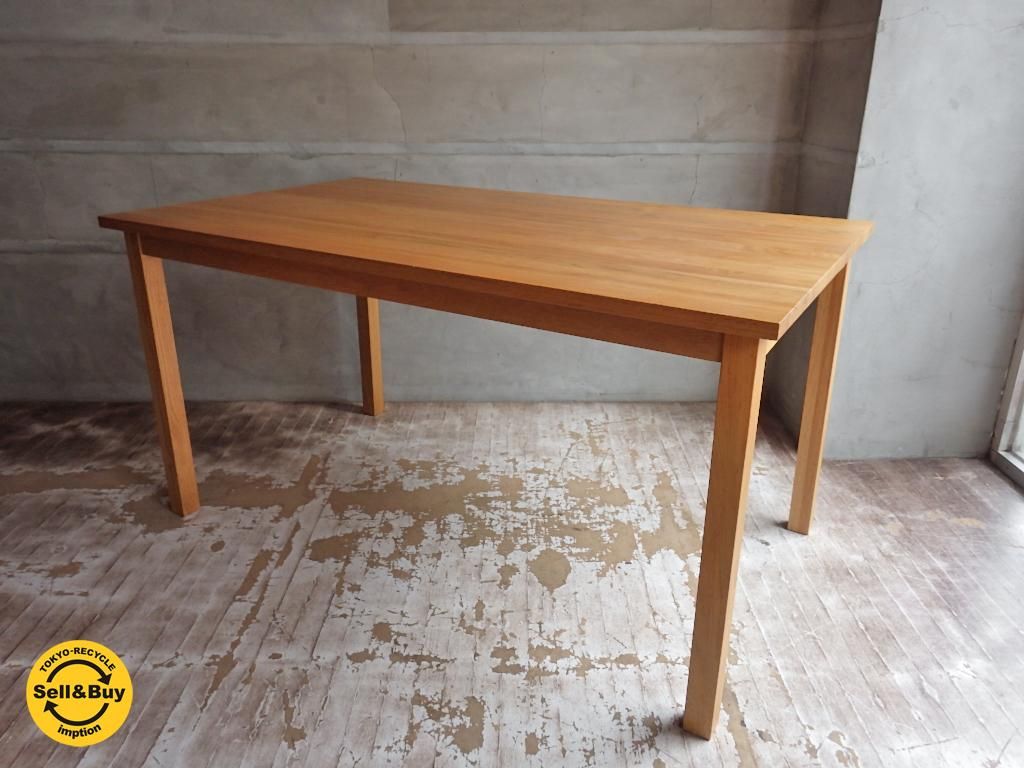無印良品 Muji オーク材 ダイニングテーブル 幅140cm Tokyo Recycle Imption 東京 世田谷のリサイクルショップ デザイナーズ 北欧家具の販売 買取