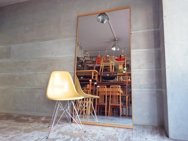 特大 オーク材フレーム ウォールミラー 姿見 全身鏡 H180cm♪ - TOKYO