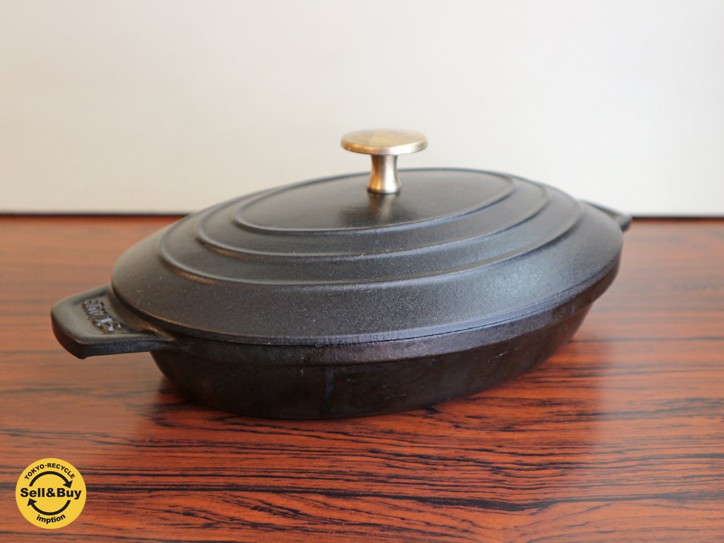 ストウブ STAUB ピコココットオーバル 23cm ホーロー鍋 オーバル鍋 ◎