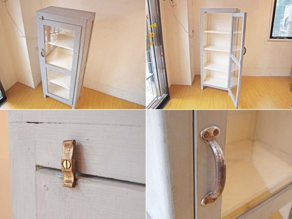 ӡå Shabby chic  饹 ӥͥå Slim galass cabinet 졼ڥ ӥ 