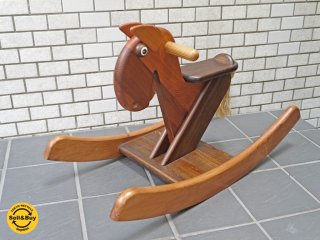 テデ tede JANOSCHIK ロッキングホース 木馬 無垢材 乗用玩具 ドイツ ■
