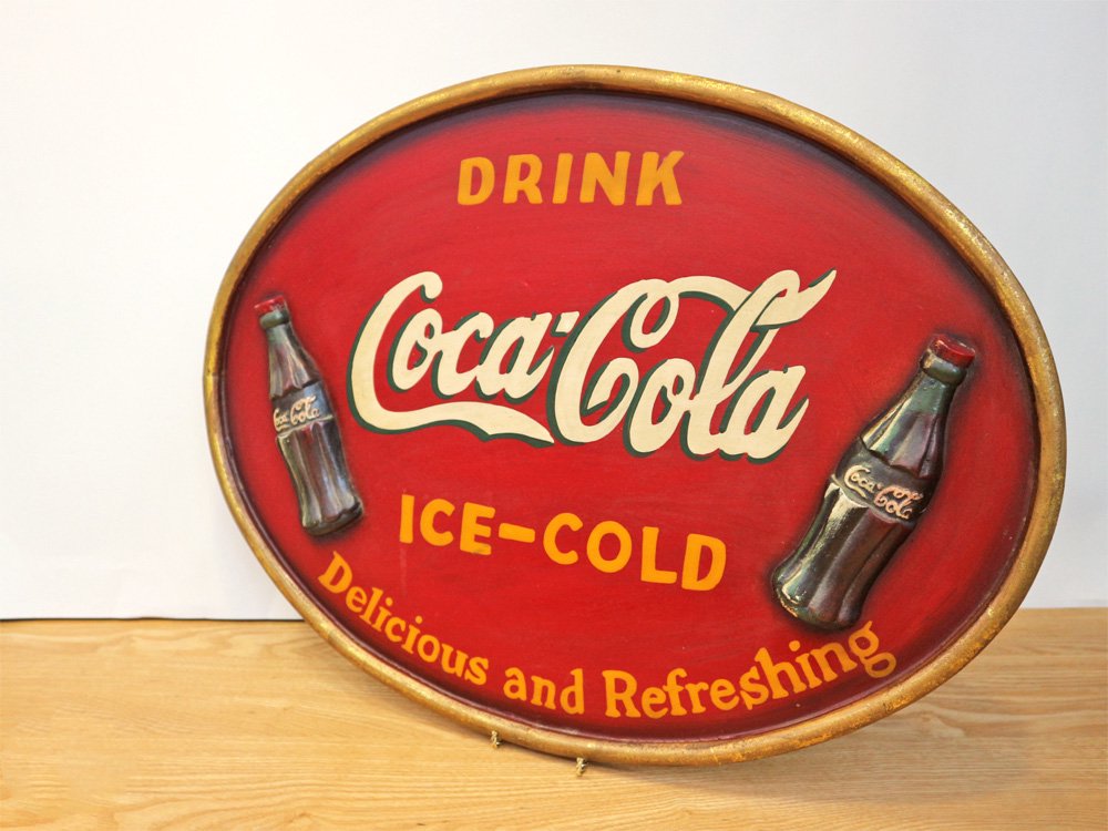 コカ・コーラ Coca-Cola 木製看板 ウッドサイン ビンテージ ◎ - TOKYO