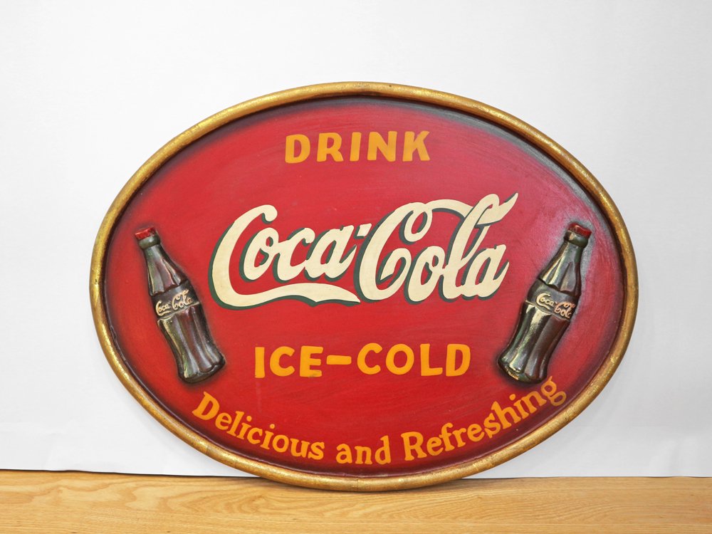 コカ・コーラ Coca-Cola 木製看板 ウッドサイン ビンテージ ◎ - TOKYO
