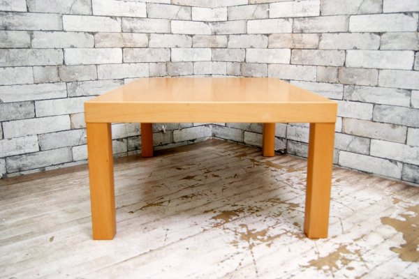 無印良品 MUJI 木製ローテーブル ブナ材 Ｗ90cm ナチュラル シンプル 
