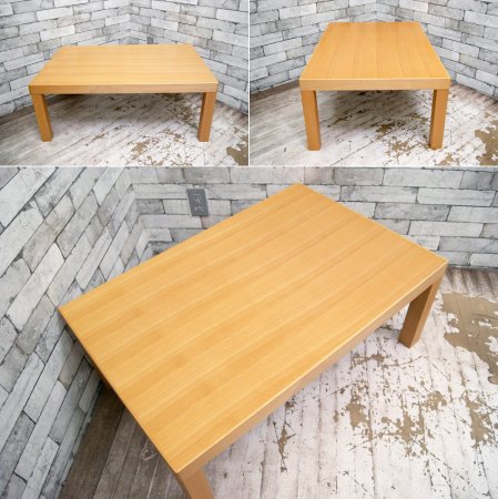 無印良品 MUJI 木製ローテーブル ブナ材 Ｗ90cm ナチュラル シンプル 