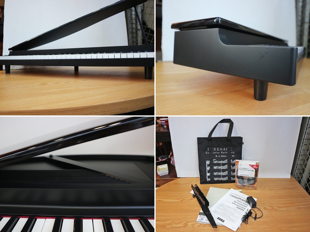 コルグ KORG マイクロピアノ micropiano 61鍵盤 箱付き 譜面台・譜面ファイル・ヘッドフォンセット