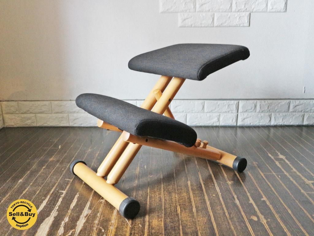 美品】VARIER マルチ バランス チェア レッド STOKKE - デスクチェア