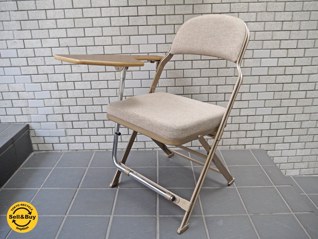 クラリン CLARIN フォールディングチェア With デスク フルクッション 折り畳み椅子 Folding chair フルクッション