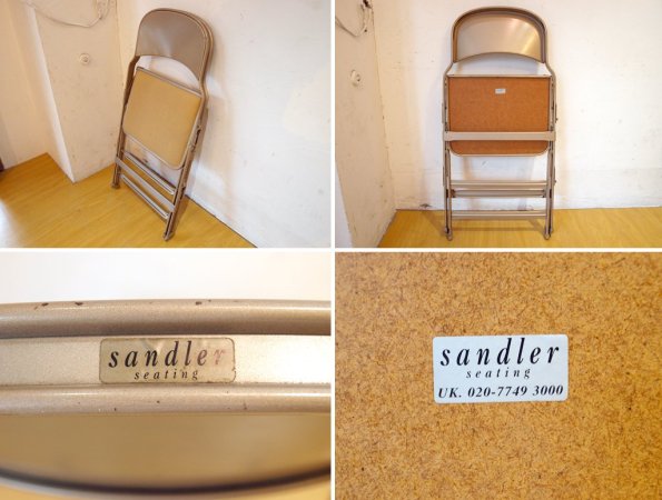  CLARIN եǥ󥰥 ޤߥ Folding chair SANDLER ١ ե֥åå P.F.S谷 