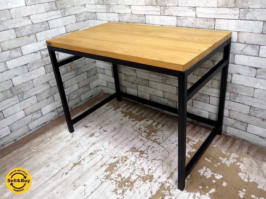 バウムファニチャー Baum Furniture ホワイトオーク材 アイアンレッグ デスク ワークテーブル 定価 80 244 Tokyo Recycle Imption 東京 世田谷のリサイクルショップ デザイナーズ 北欧家具の販売 買取