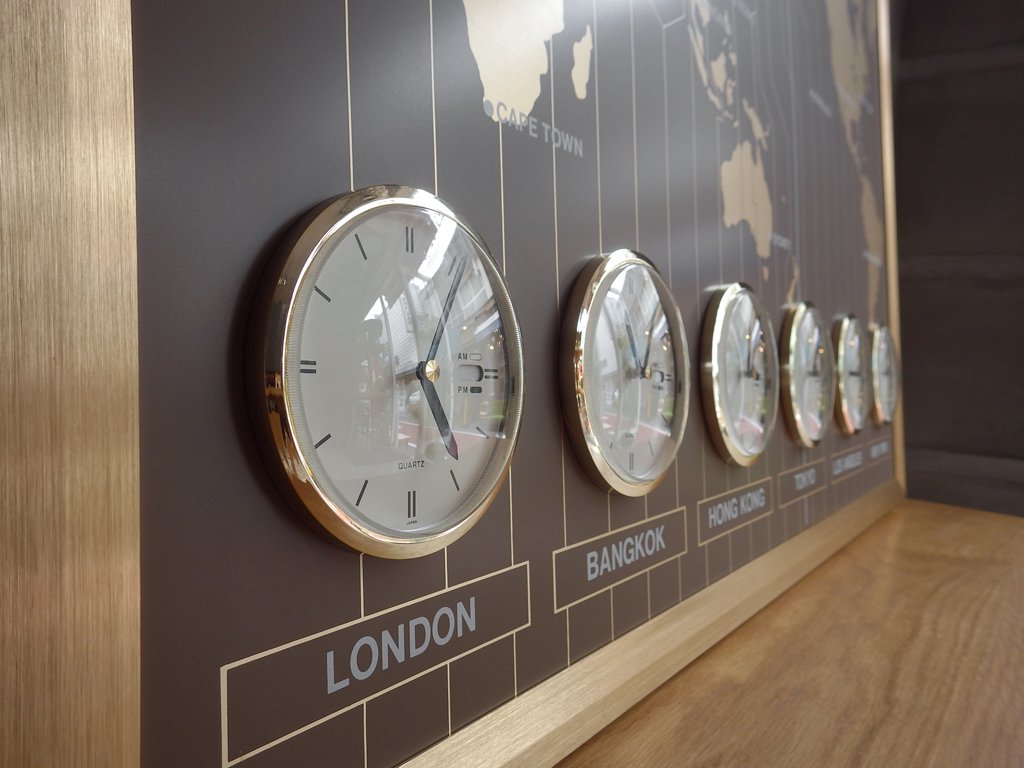 シチズン CITIZEN ワールドタイム 601 壁掛け時計 世界時計 ビンテージ 