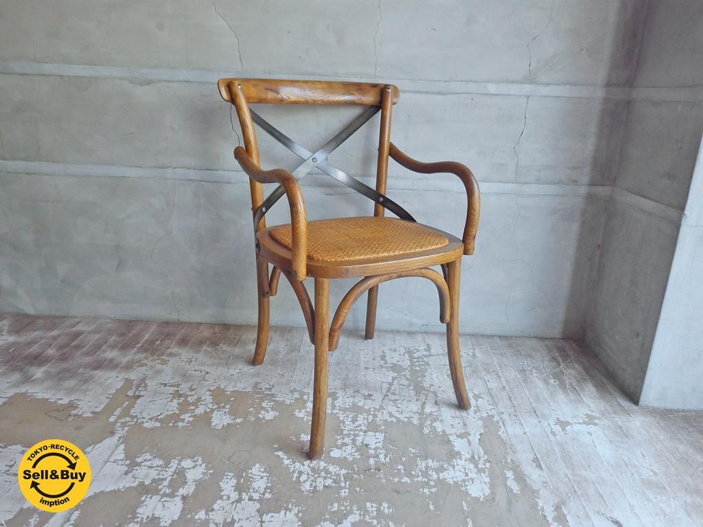 ノットアンティークス knot antiques クロスバック アーム チェア 3 XBACK ARM CHAIR III CRASH GATE 取扱 B ♪ TOKYO RECYCLE