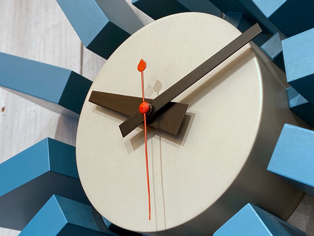 ȥ Vitra 硼ͥ륽 George Nelson ֥åå Block Clock ɳݤ 륯å ֥롼 