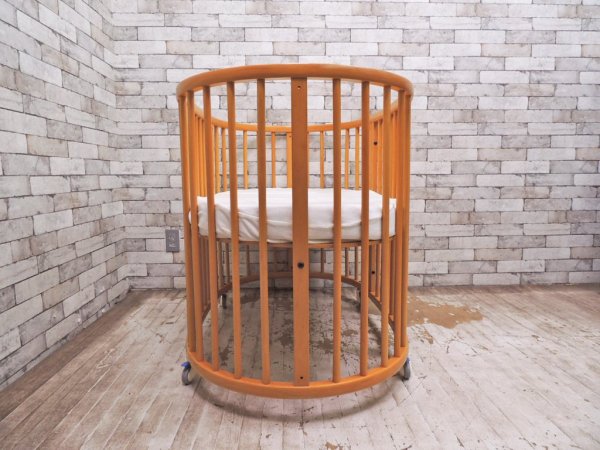 ストッケ STOKKE スリーピー SLEEPI ベビーベッド 楕円形 ブナ材 ナチュラル 対象月令3歳 - TOKYO RECYCLE