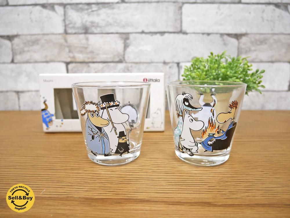 イッタラ iittala ムーミン タンブラー グラス 2客セット 廃盤 希少