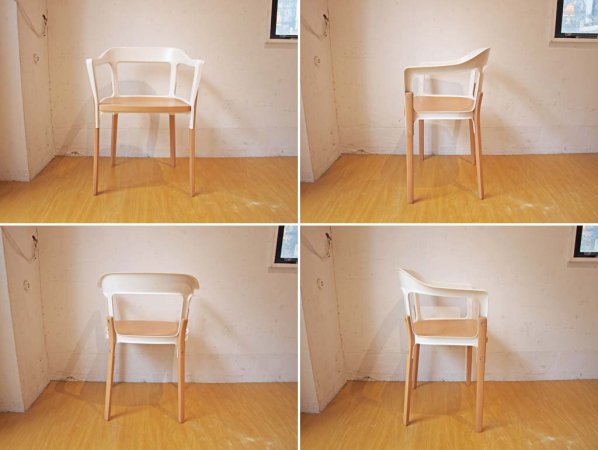 ޥ Magis ƥ륦åɥ Steelwood Chair ۥ磻ȡߥӡ Ronan & Erwan Bouroullec ֥å A  
