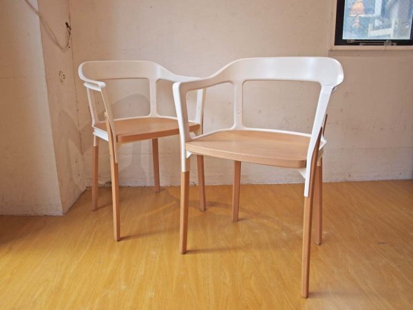 ޥ Magis ƥ륦åɥ Steelwood Chair ۥ磻ȡߥӡ Ronan & Erwan Bouroullec ֥å A  