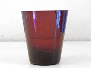 レイミューラ Reijmyre マンボ Mambo ビンテージ ガラスタンブラー パープル 1950-60s  スウェーデン グラス 北欧ガラス B ◇